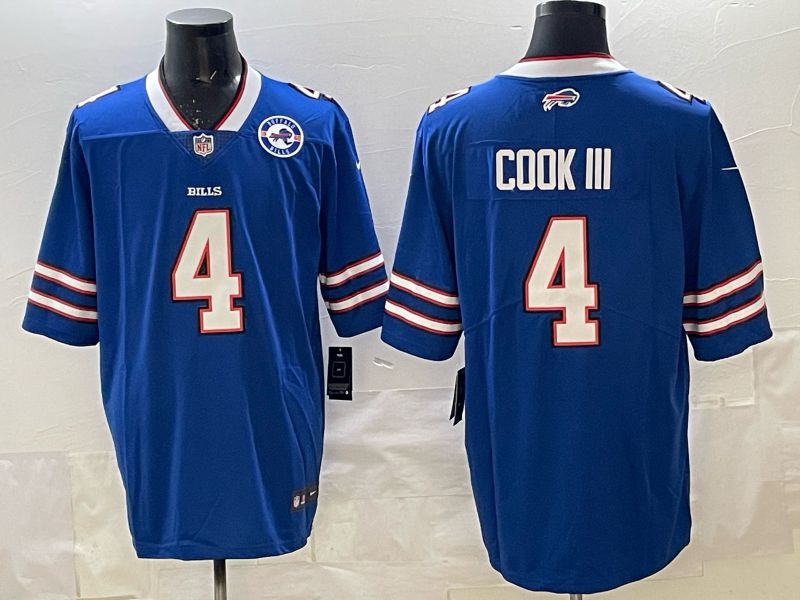 Men 2025 Buffalo Bills #4 Cook iii white 2th generation Nike Limited NFL Jersey style 074->buffalo bills->NFL Jersey